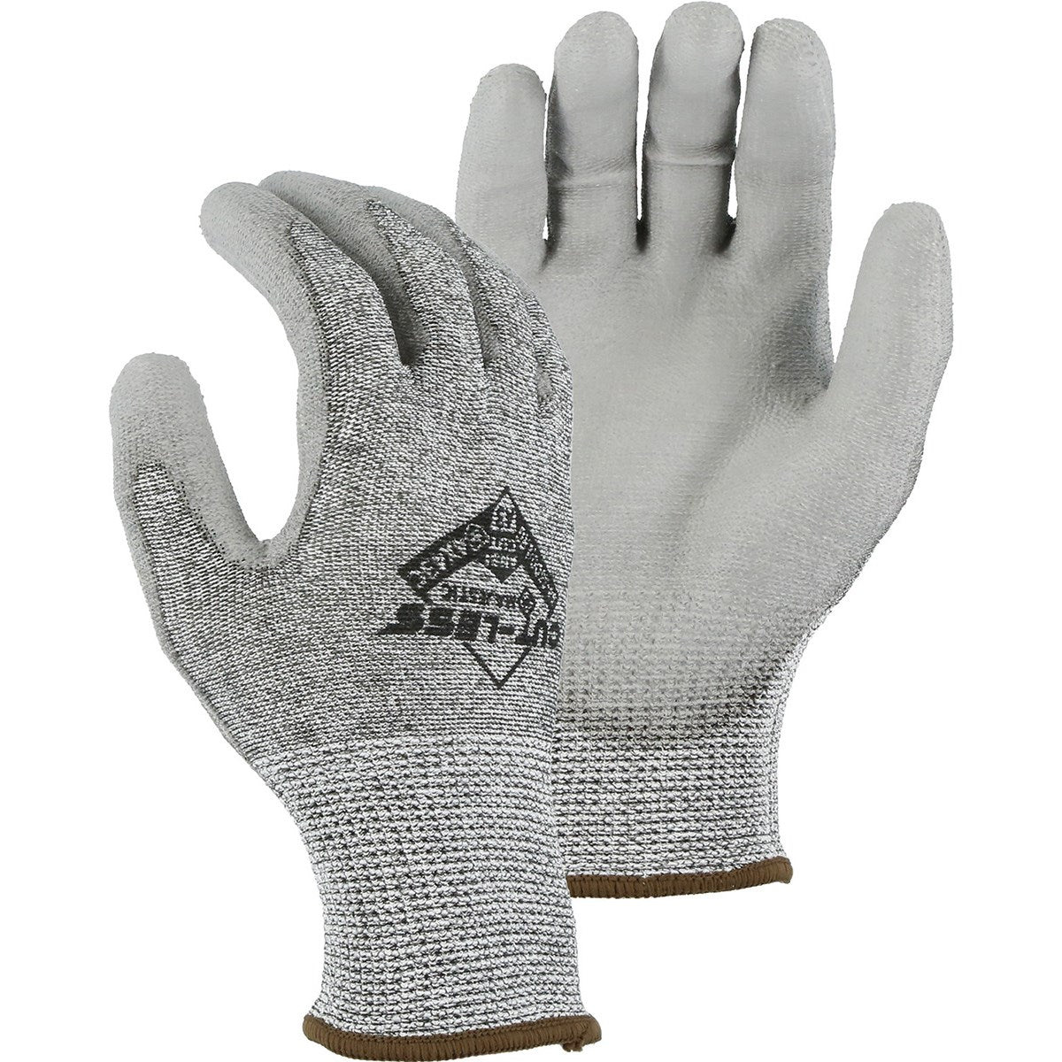 33-1500 Majestic Cut-Less®  Knit Glove with Polyurethane Palm Coating — 12 Pairs or 120 Pairs — FREE SHIPPING*