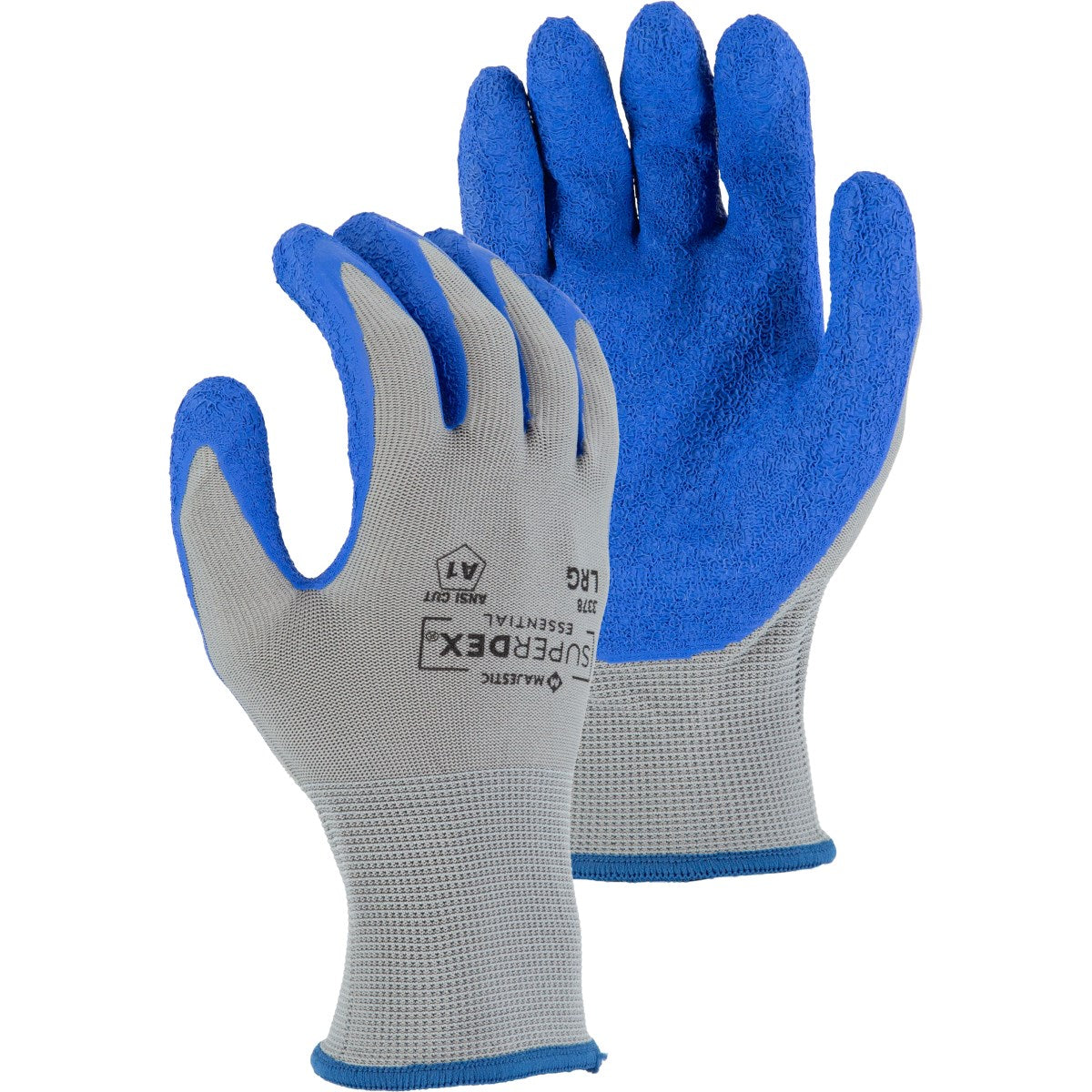 3378 Majestic Lightweight SuperDex® 3/4 Latex Dipped Glove — 12 Pairs or 144 Pairs — FREE SHIPPING*