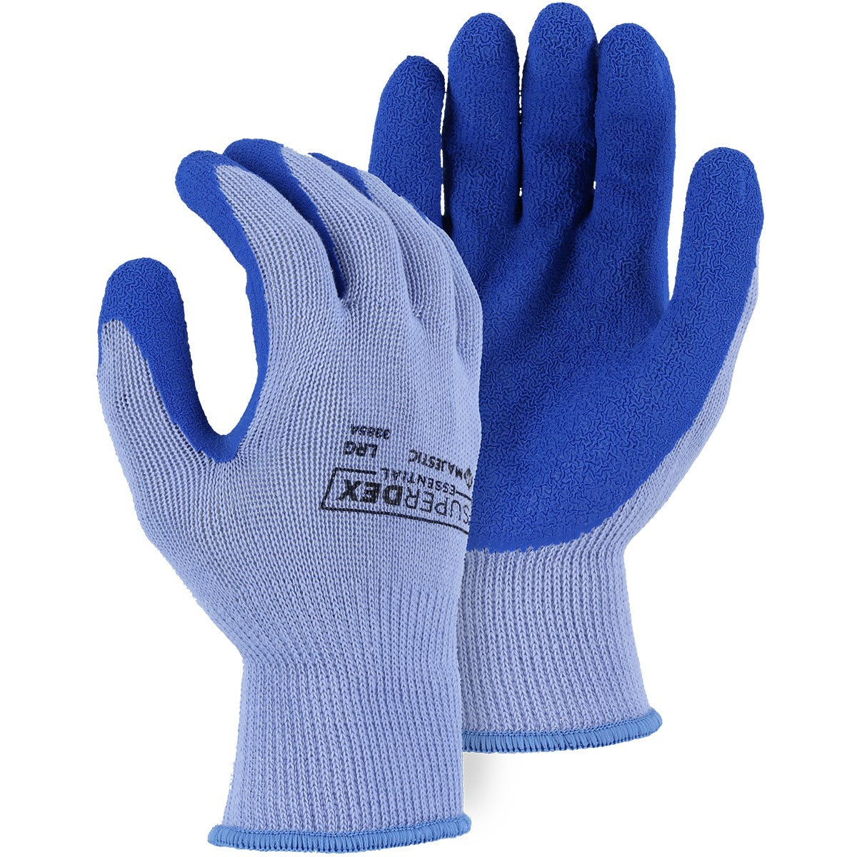 3385A Majestic M-Safe® Grip Glove w Wrinkled Latex Palm — 12 Pairs or 144 Pairs — FREE SHIPPING*