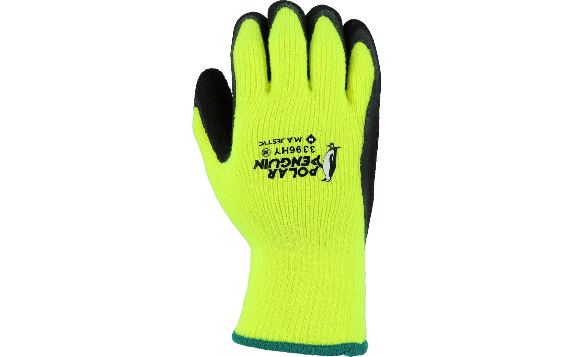 3396HY Majestic Polar Penguin® Winter Lined Glove w Foam Latex Palm — 12 Pairs or 144 Pairs — FREE SHIPPING*