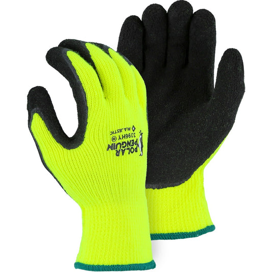 3396BK Majestic Polar Penguin® Winter Lined Glove w Foam Latex Palm — 12 Pairs or 144 Pairs — FREE SHIPPING*