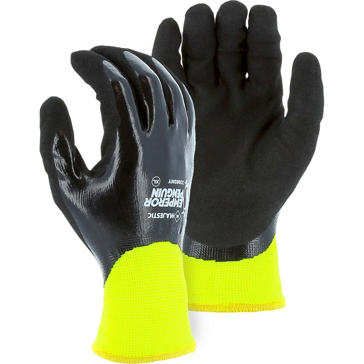3398DNY Majestic Winter Lined Nylon w Closed-Cell Nitrile Palm — 12 Pairs or 144 Pairs — FREE SHIPPING*