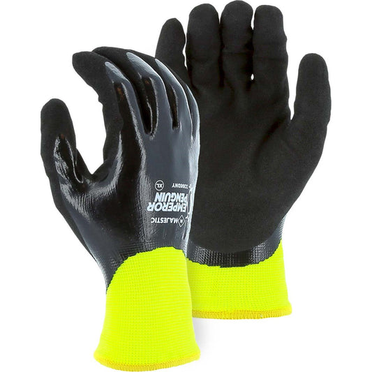 3398DNY Majestic Winter Lined Nylon w Closed-Cell Nitrile Palm — 12 Pairs or 144 Pairs — FREE SHIPPING*