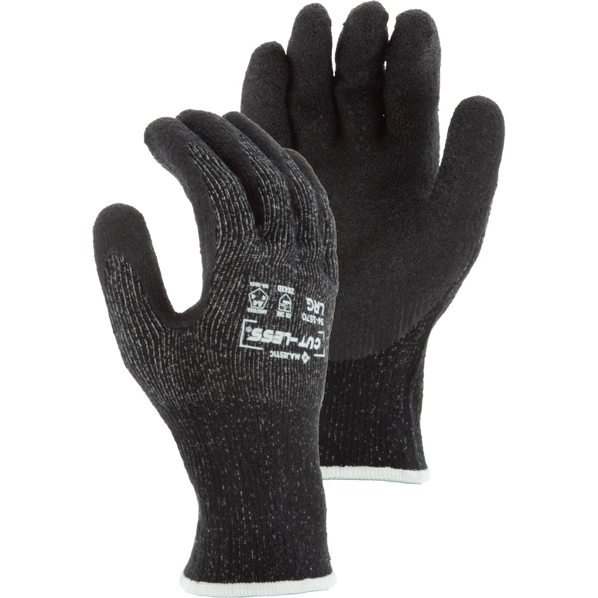 34-1570 Majestic Winter Cut-Less® w Dyneema® & Latex Coating — 12 Pairs or 120 Pairs — FREE SHIPPING*