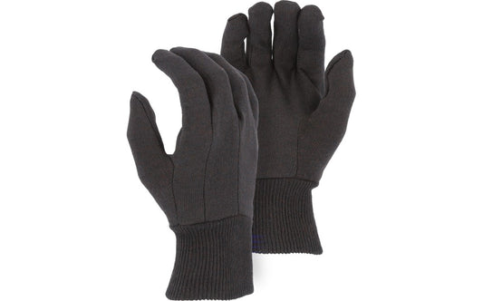 3401 Majestic Brown Jersey Glove in 8-oz Cotton — 12 Pairs or 300 Pairs — FREE SHIPPING*