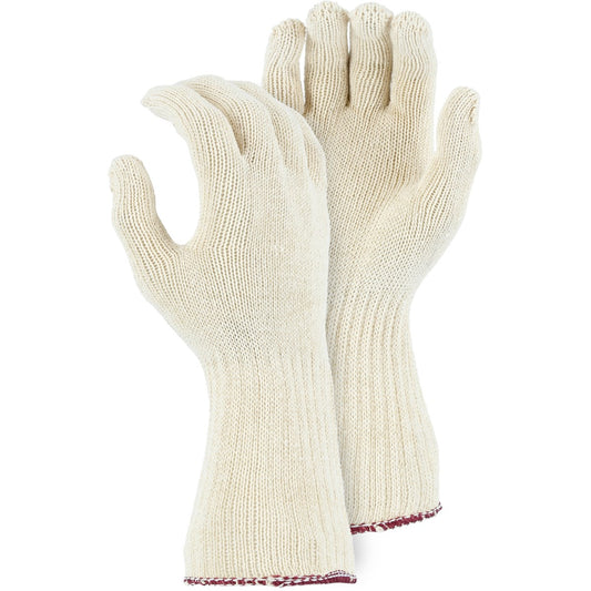 3403EL Majestic Medium Weight 100% Cotton Knit Glove w  Long Cuff — 12 Pairs or 360 Pairs — FREE SHIPPING*
