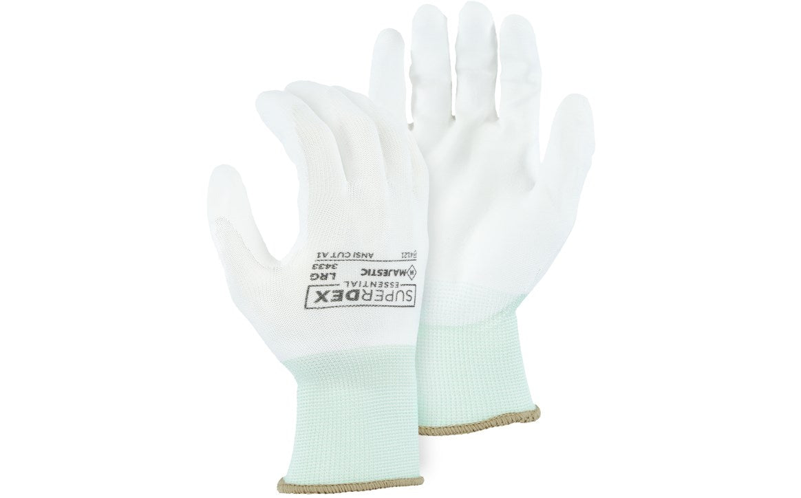 3432 Majestic Polyurethane Palm Coated Glove on Nylon Liner — 12 Pairs or 240 Pairs — FREE SHIPPING*