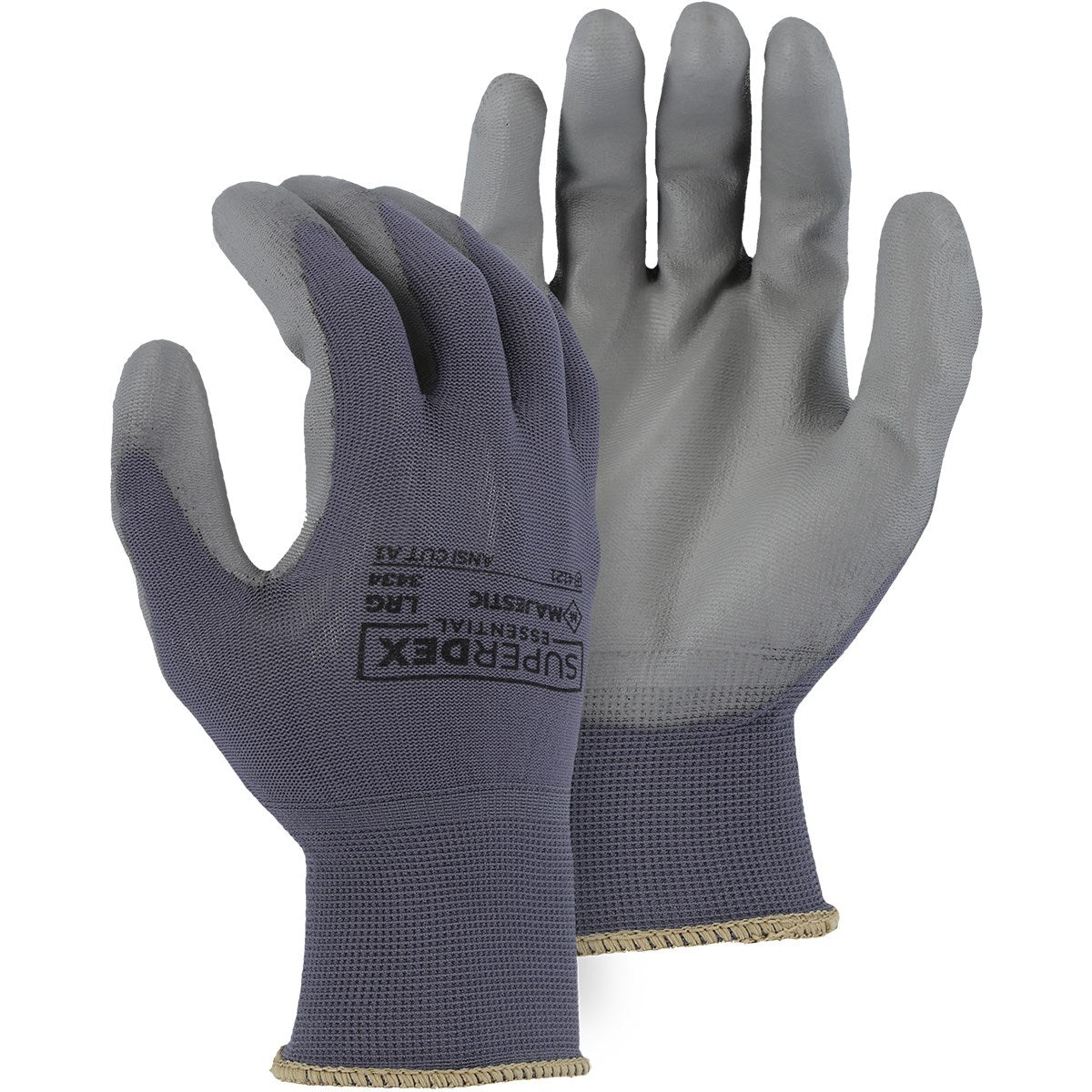 3434 Majestic Polyurethane Palm Coated Glove on Nylon Liner — 12 Pairs or 240 Pairs — FREE SHIPPING*