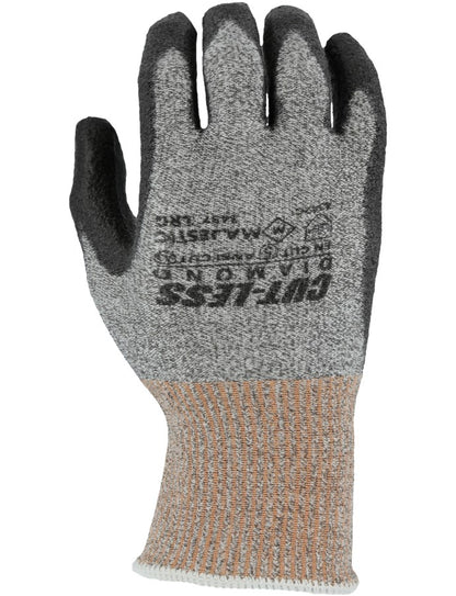 3437 Majestic Cut-Less Dyneema Glove with Polyurethane Palm, 13g, ANSI A3 — 12 Pairs or 120 Pairs — FREE SHIPPING*