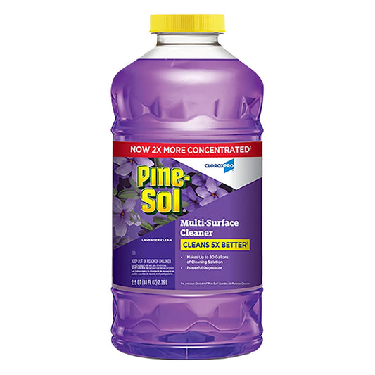 Pine-Sol® Multi-Surface Cleaner, Purple, Lavender Clean® Scent, 80 fl oz. Bottle - 3/cs