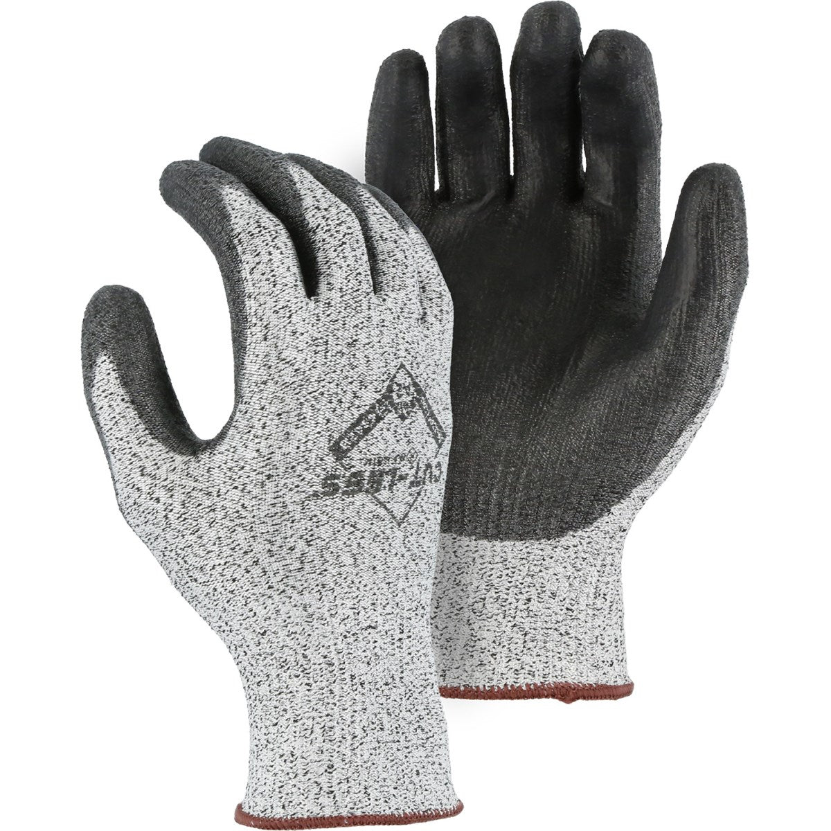 35-1305 Majestic Cut-Less® Knit Glove w Polyurethane Palm — 12 Pairs or 120 Pairs — FREE SHIPPING*