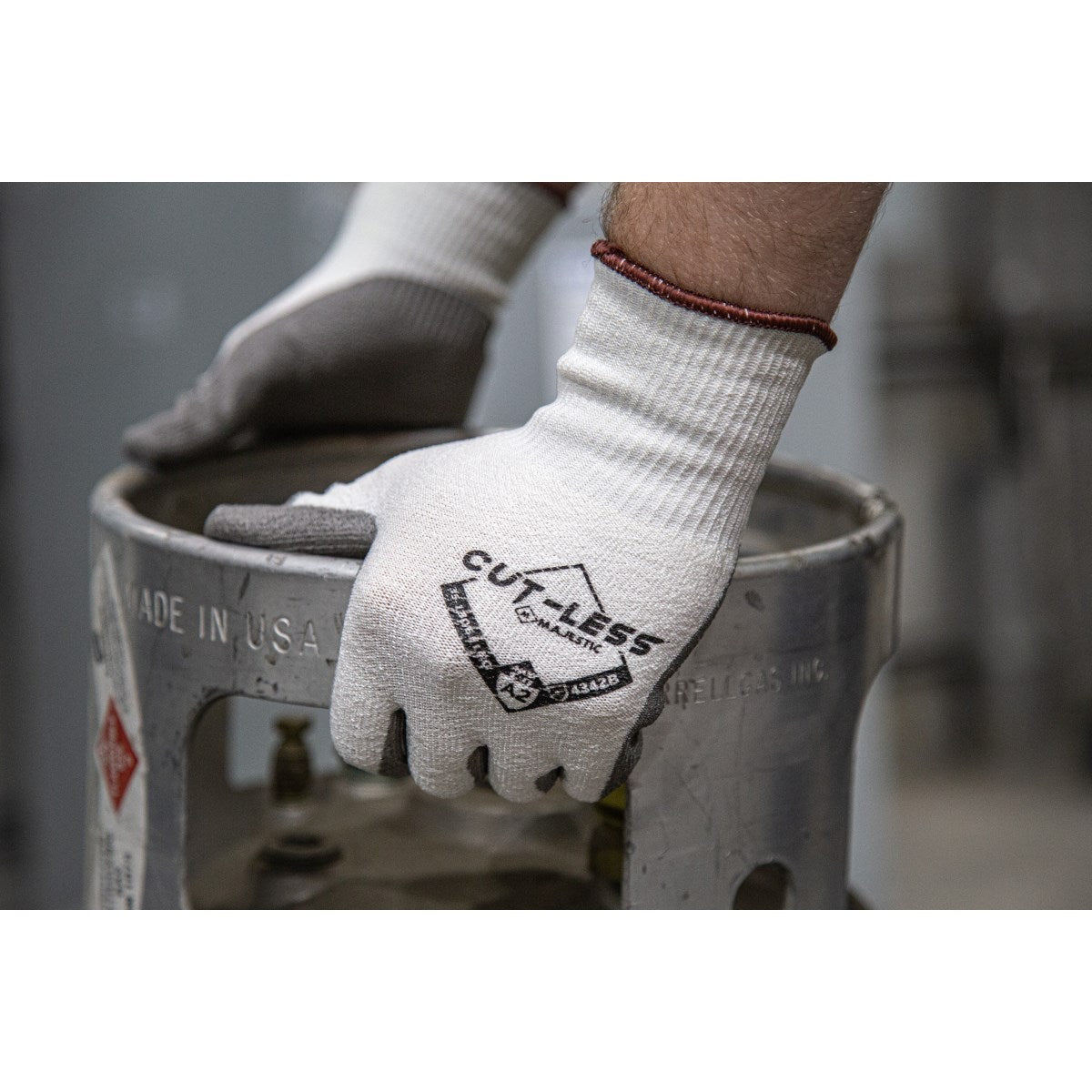 35-1306 Majestic Cut-Less® Knit Glove w Polyurethane Palm — 12 Pairs or 120 Pairs — FREE SHIPPING*