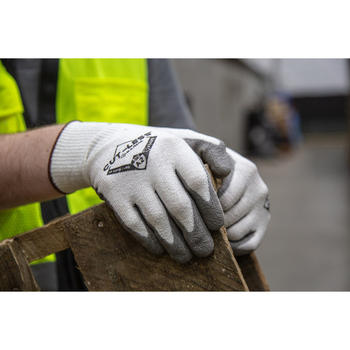 35-1306 Majestic Cut-Less® Knit Glove w Polyurethane Palm — 12 Pairs or 120 Pairs — FREE SHIPPING*