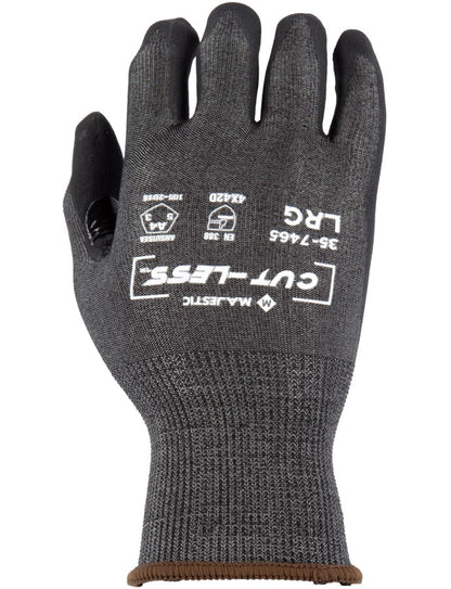 35-7465 Majestic Cut-Less Korplex Glove with Foam Nitrile Palm, 18g, ANSI A4 — 12 Pairs or 120 Pairs —  FREE SHIPPING*