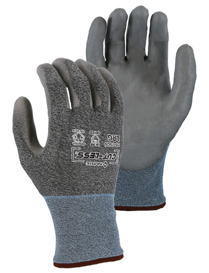 35-7505 Majestic Cut-Less Korplex Glove with Polyurethane Palm, 18g, ANSI A5 — 12 Pairs or 120 Pairs —  FREE SHIPPING*