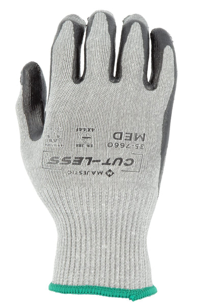 35-7660 Majestic Cut-Less Korplex Glove with Flat Nitrile Palm, 13g, ANSI A9 — 12 Pairs or 120 Pairs —  FREE SHIPPING*