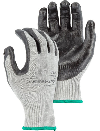 35-7660 Majestic Cut-Less Korplex Glove with Flat Nitrile Palm, 13g, ANSI A9 — 12 Pairs or 120 Pairs —  FREE SHIPPING*