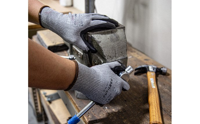 35-7660 Majestic Cut-Less Korplex Glove with Flat Nitrile Palm, 13g, ANSI A9 — 12 Pairs or 120 Pairs —  FREE SHIPPING*