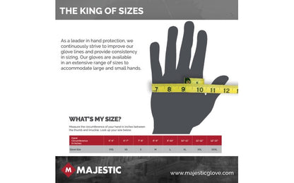 35-7675 Majestic Cut-Less Korplex Glove with Sandy Nitrile Palm, 13g, ANSI A9 — 12 Pairs or 120 Pairs —  FREE SHIPPING*