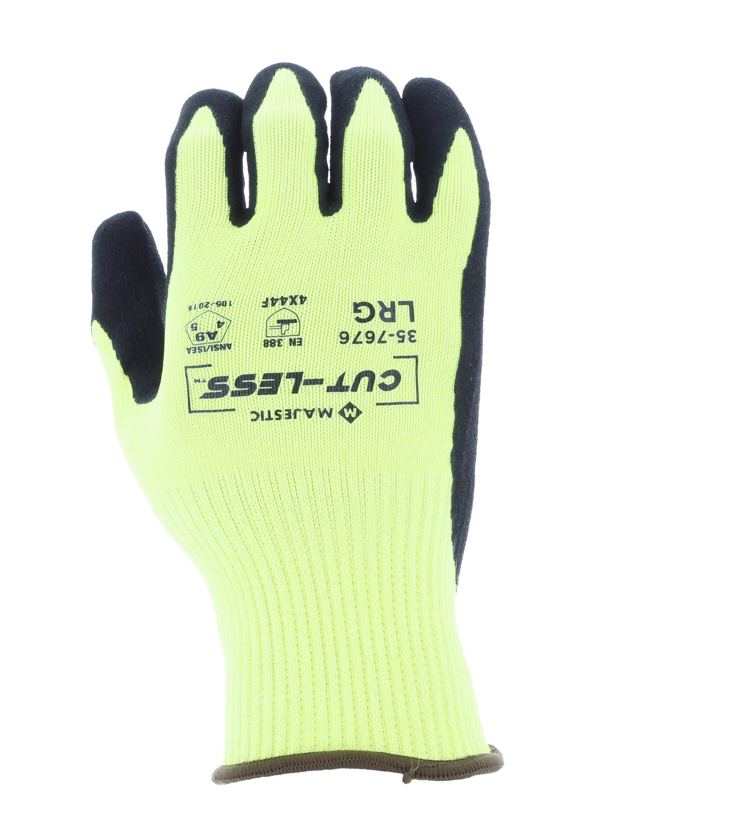 35-7676 Majestic Cut-Less Korplex Glove with Sandy Nitrile Palm, 13g, ANSI A9 — 12 Pairs or 120 Pairs —  FREE SHIPPING*