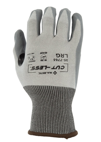 35-7765 Majestic Cut-Less Korplex Glove with Foam Nitrile Palm, 18g, ANSI A7 — 12 Pairs or 120 Pairs —  FREE SHIPPING*