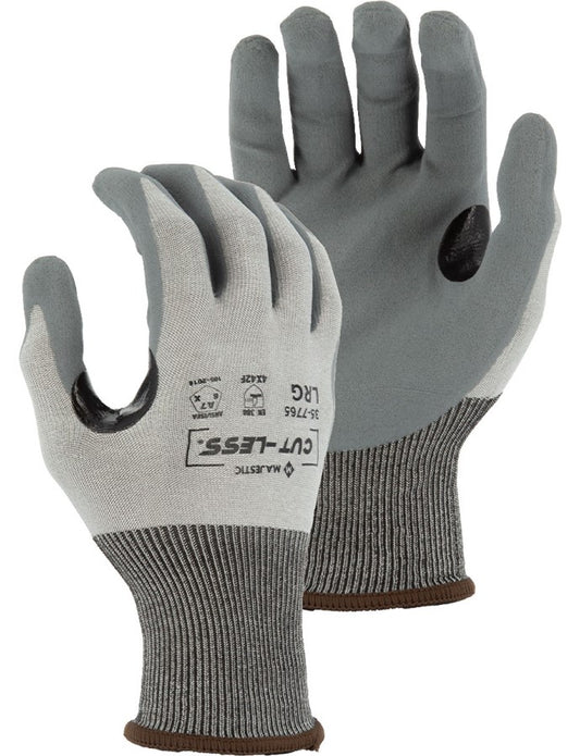 35-7765 Majestic Cut-Less Korplex Glove with Foam Nitrile Palm, 18g, ANSI A7 — 12 Pairs or 120 Pairs —  FREE SHIPPING*