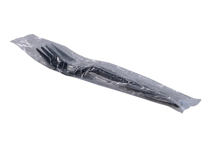 Heavy Weight Fork, Plastic, Black, Individually Wrapped - 1000/cs