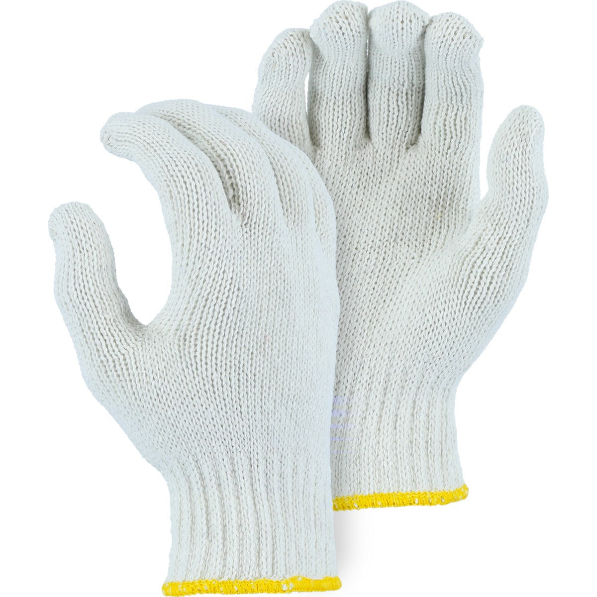 3806W Majestic Heavyweight Cotton/Poly String Knit Glove, White — 12 Pairs or 300 Pairs — FREE SHIPPING*