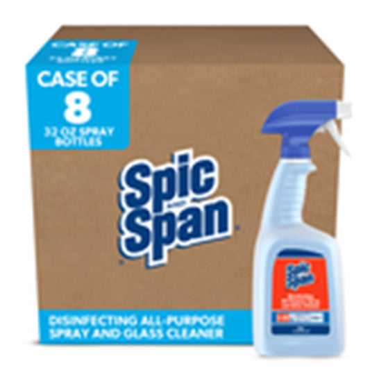 P&G Professional Spic and Span® Disinfecting All-Purpose Spray & Glass Cleaner, Ready To Use, 3-00, 32 oz Bottle w/SEAL - 8/cs