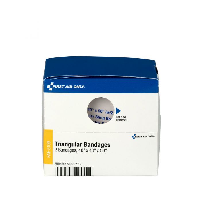 FAE-5100 SmartCompliance First Aid Kit Refill, Triangular Bandages, 2ct - 1/bx
