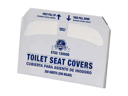 Empress Half Fold Toilet Seat Covers, 250/pk - 20pk/cs