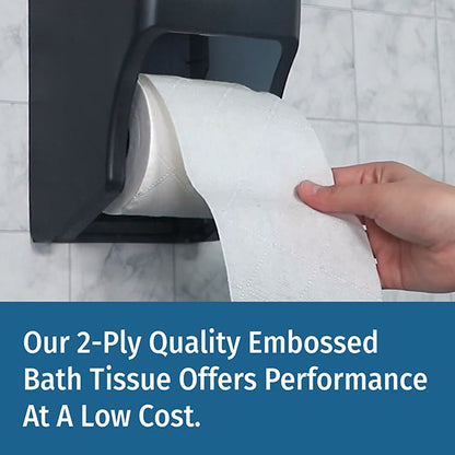 MAYFAIR® 2-PLY Universal Bath Tissue, Sheet Size: 4.5" W x 3.75"L, Embossed, Septic Safe, 500 sht/rl - 96/cs