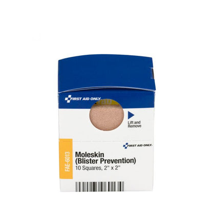 FAE-6013 SmartCompliance First Aid Kit Refill, Moleskin/Blister Protection, 2" Squares - 10/bx