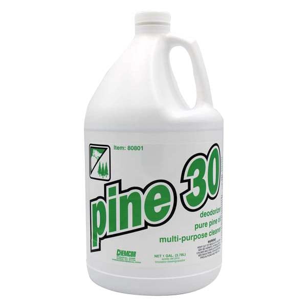 Chemcor Pine 30 Multi-purpose Cleaner, Degreaser & Deodorizer with Pure Distilled Pine Oil, Gallon - 4/cs