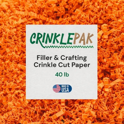 40 LB Orange Crinkle Paper