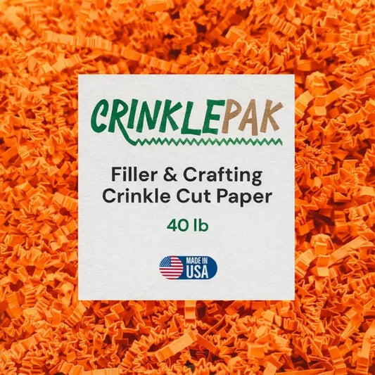 40 LB Orange Crinkle Paper
