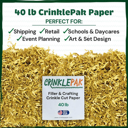 40 LB French Vanilla Crinkle Paper