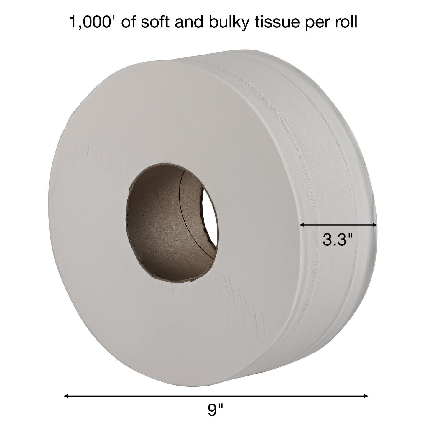 JT 121000 Empress® 2-Ply Jr Jumbo Roll Bathroom Tissue, 1000'/rl - 12 rl/cs