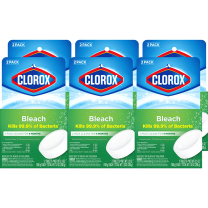 Clorox Automatic Toilet Bowl Cleaner, Ultra Clean Toilet Tank Tablets with Bleach, 3.5 oz Tablets - 12 per case — FREE SHIPPING*