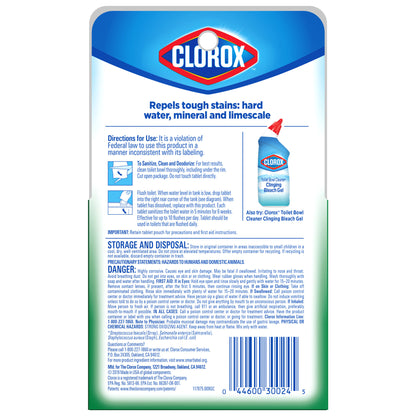 Clorox Automatic Toilet Bowl Cleaner, Ultra Clean Toilet Tank Tablets with Bleach, 3.5 oz Tablets - 12 per case — FREE SHIPPING*