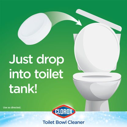 Clorox Automatic Toilet Bowl Cleaner, Ultra Clean Toilet Tank Tablets with Bleach, 3.5 oz Tablets - 12 per case — FREE SHIPPING*