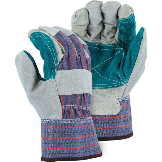 4501CDP Majestic Split Cowhide Leather Palm Glove with Double Palm — 12 Pairs or 72 Pairs — FREE SHIPPING*