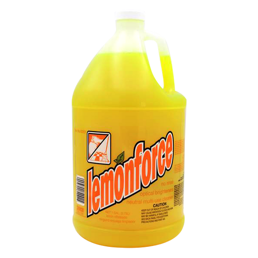 Lemonforce Neutral Multi-use Cleaner, Deodorizes, No Rinse, Lemon Scent, Gallon  - 4 per case