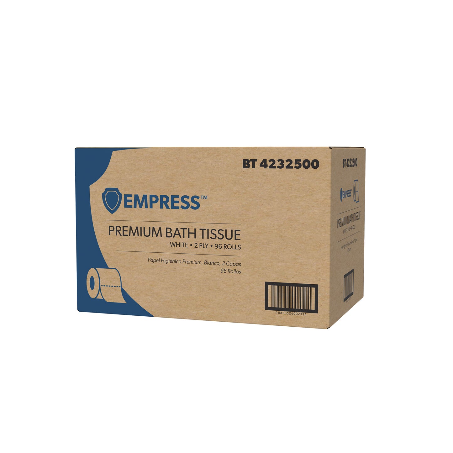 BT 4232500 Empress Premium VIRGIN Bath Tissue, 4.00" x 3.25", 2-ply, White, 500 sht/rl - 96 rl/cs
