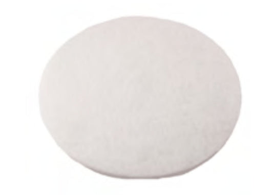 Performance Plus™ 17" or 20" Polishing Floor Pad, Round, White - 5/cs