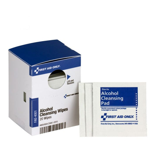 FAE-4001 SmartCompliance First Aid Kit Refill,  Alcohol Cleansing Pads -  20/Box
