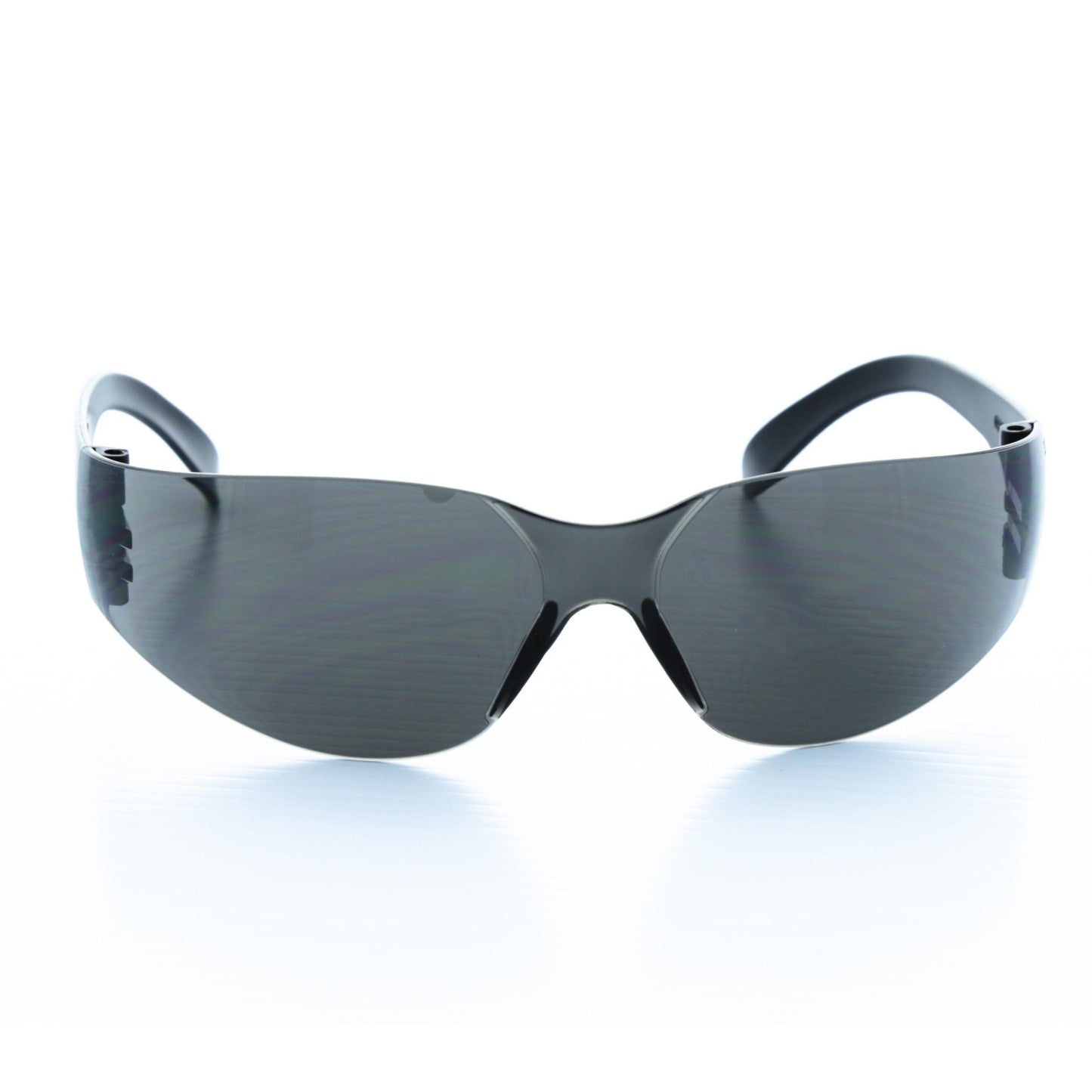 Cordova Bulldog™ Safety Glasses, Single Wrap-Around Scratch-Resistant Lens, Black Frame, Choose Gray OR Gray/Anti-Fog Lens