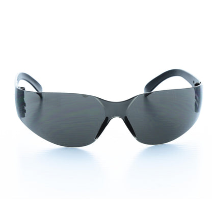 Cordova Bulldog™ Safety Glasses, Single Wrap-Around Scratch-Resistant Lens, Black Frame, Choose Gray OR Gray/Anti-Fog Lens