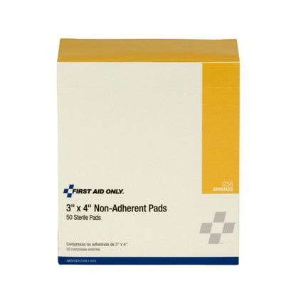 I256 SmartCompliance First Aid Kit Refill, Non Stick Pads, 3" x 4" - 50/ct