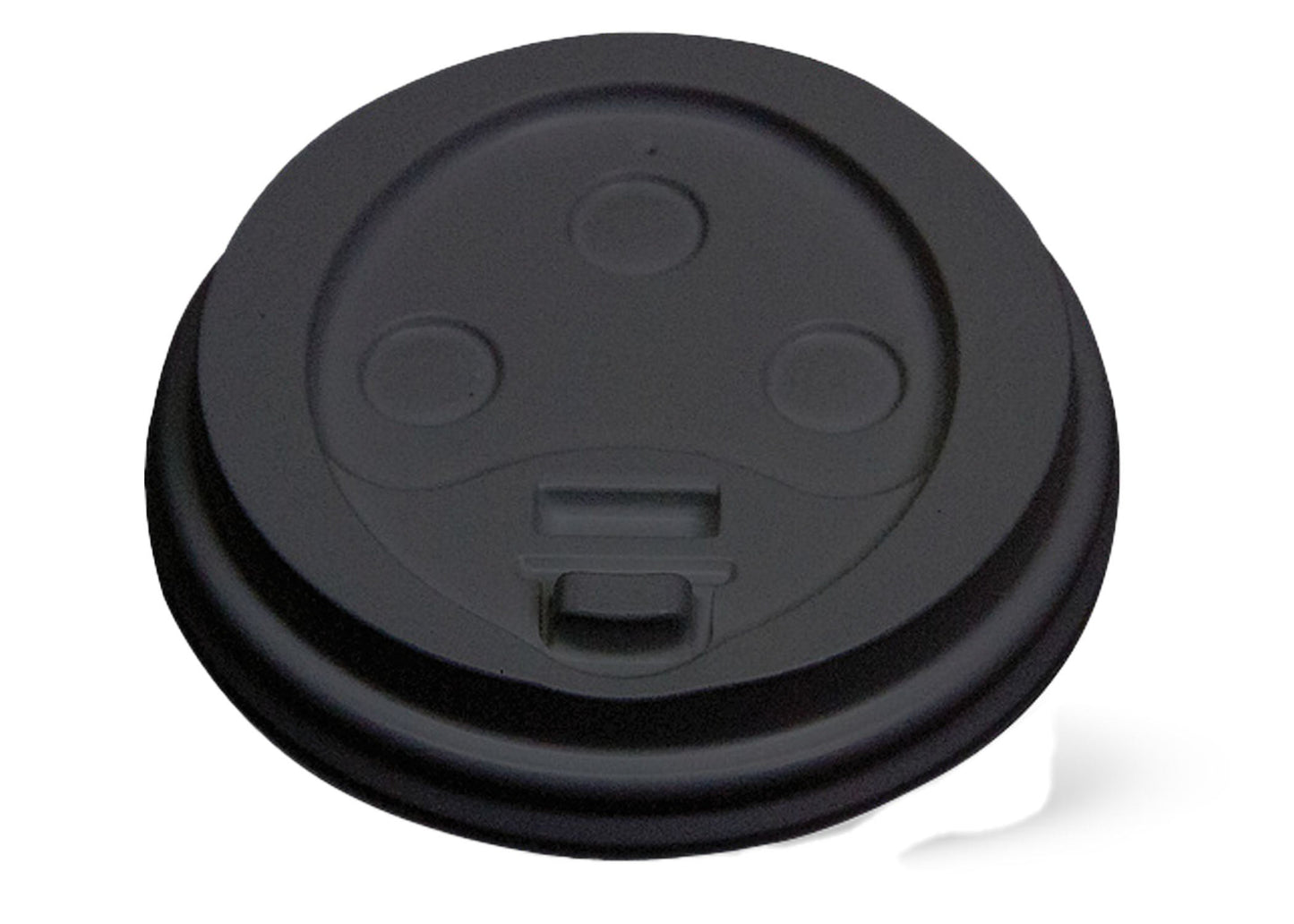 Empress™ Dome Lid for Paper Hot Cups, Black (2 sizes available) - 1000/cs